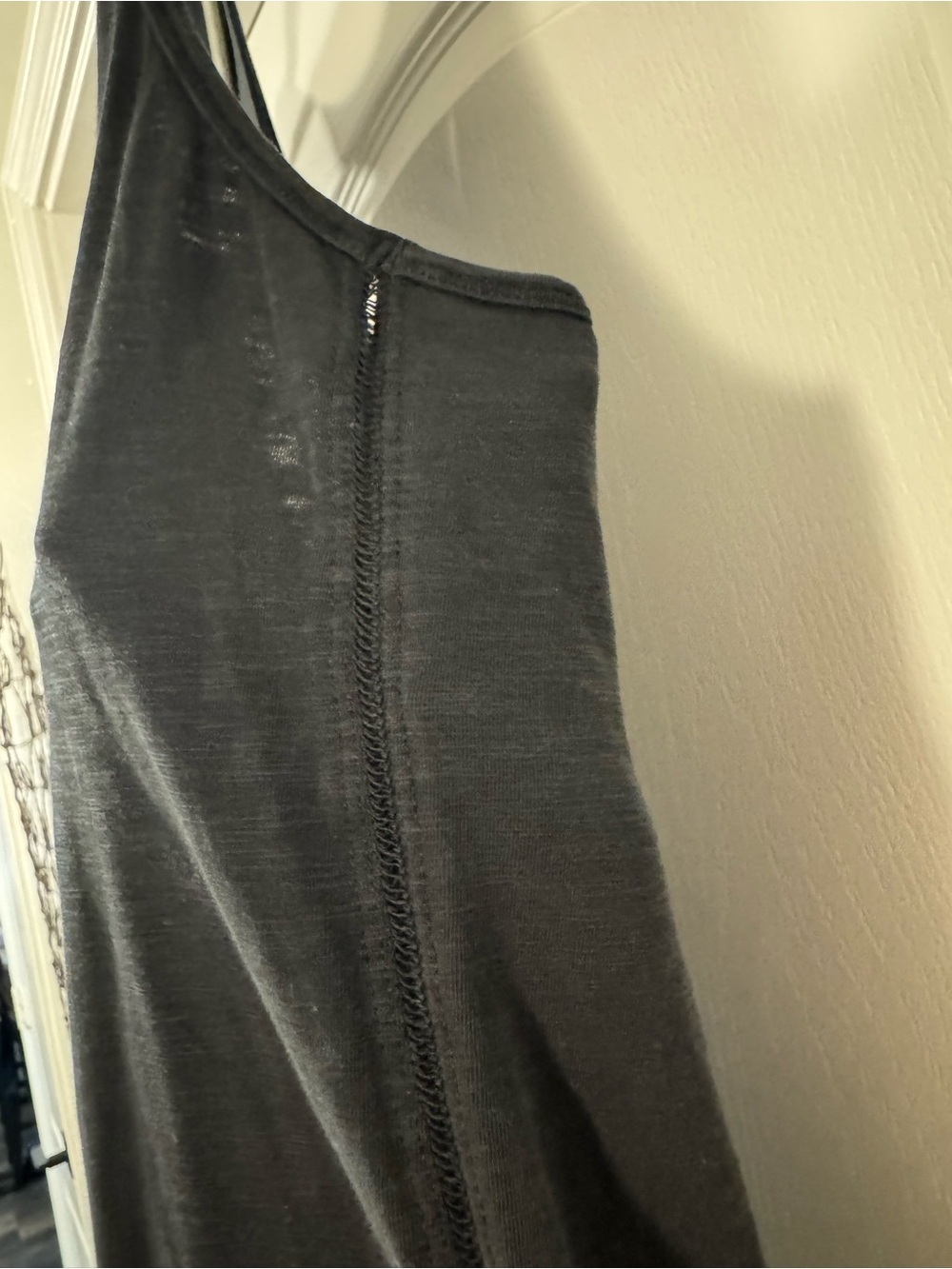 Lululemon Athletica Black Heathered Racerback Tank with Mesh Details - Picture 7 of 11